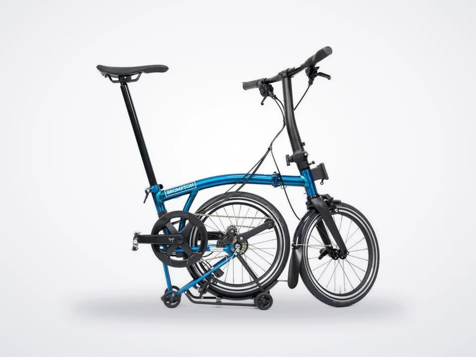 Brompton P Line 12 Speed S Handlebar Blue Lacquer