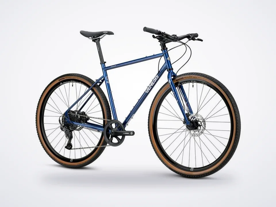Genesis Croix De Fer 10 Flat Bar Gravel Bike in Blue