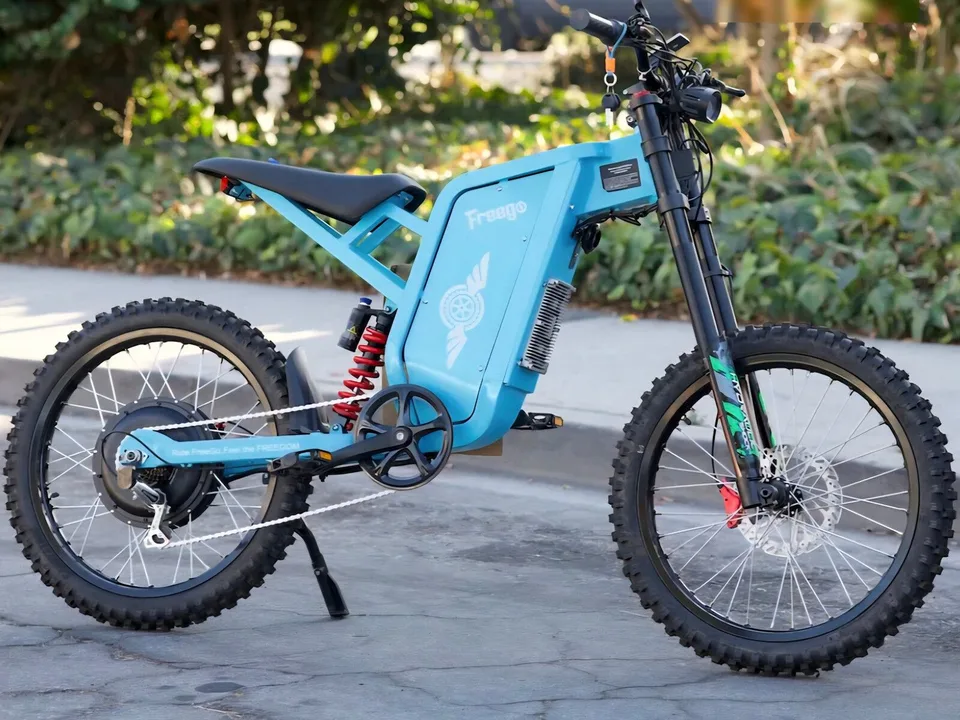 Freego X2 Pro Dirt Electric Mountain Bike Red or Blue