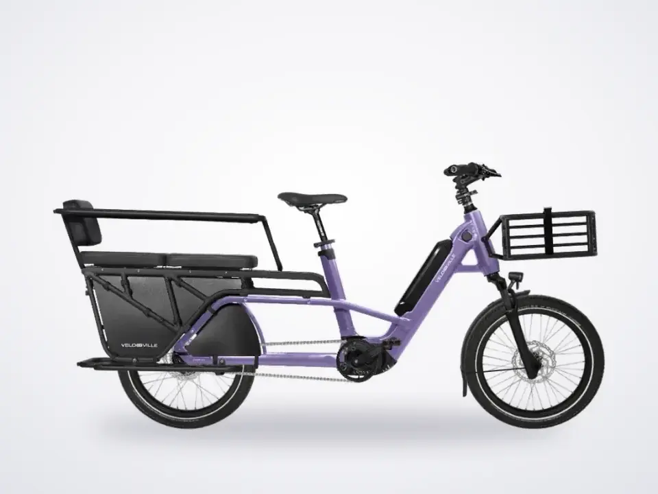 Velo-De-Ville Loady family cargo bike Velvet