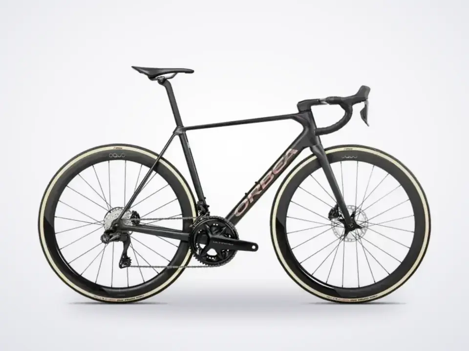 Orca M20iLTD PWR Road Bike in Diamond Carbon View/Sunset Carbon View