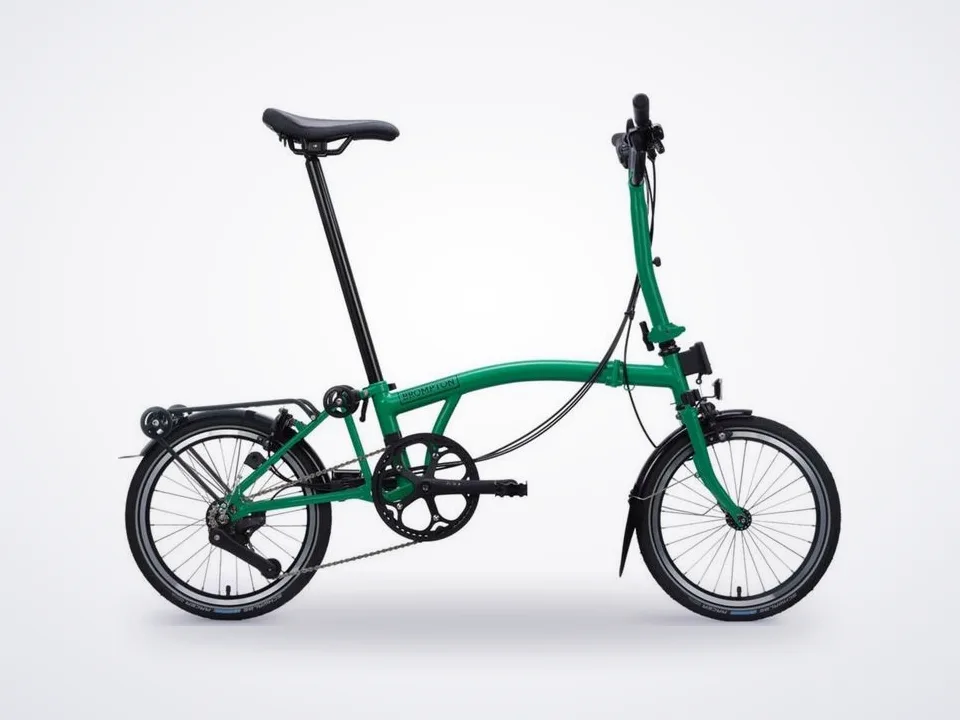 Brompton C Line 12 Speed Mid Handlebar Palm Green