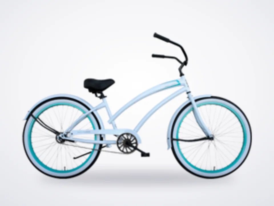 Huntington Beach Bicycle Company Skull X Bones Women's Beach Cruiser