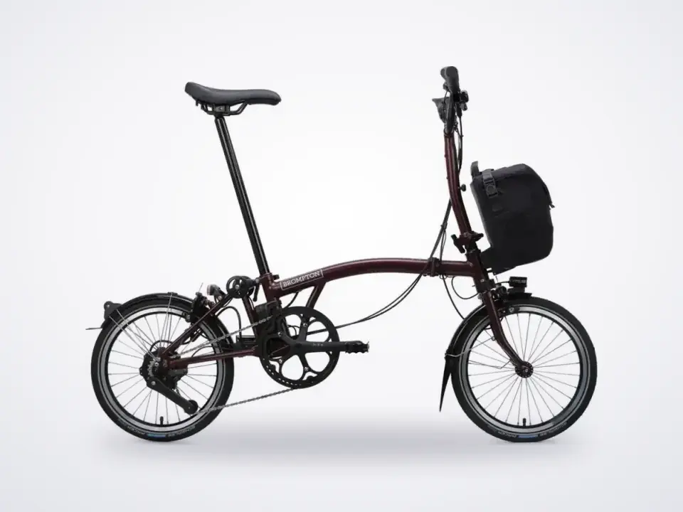 Brompton Electric C Line 4 Speed Plum