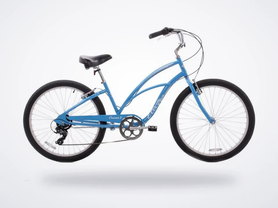 Electra Cruiser 7D Step Thru 7 Speed Steel Beach Cruiser Blue 26" Wheel