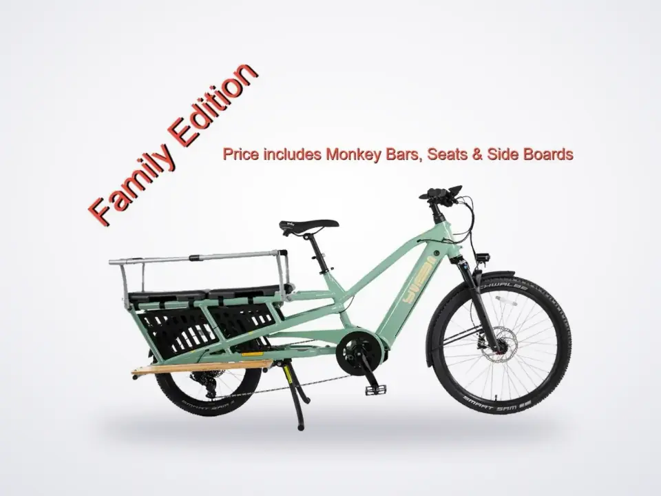Yuba Spicy Curry+ Longtail Electric Cargo Bike Lunar Family Edition