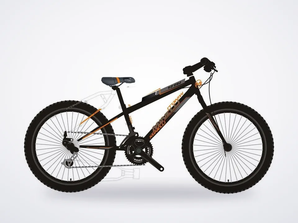 Minelli Pro 24 18 speed Black/Orange