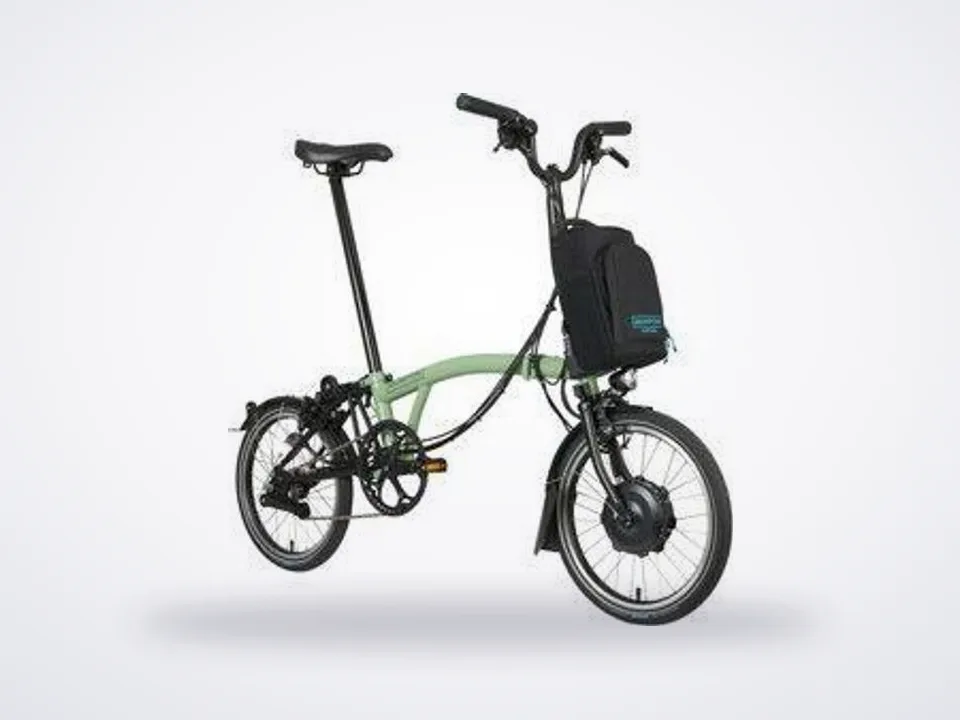 Brompton C Line Electric 4 Speed Mid Handlebar Matcha Green