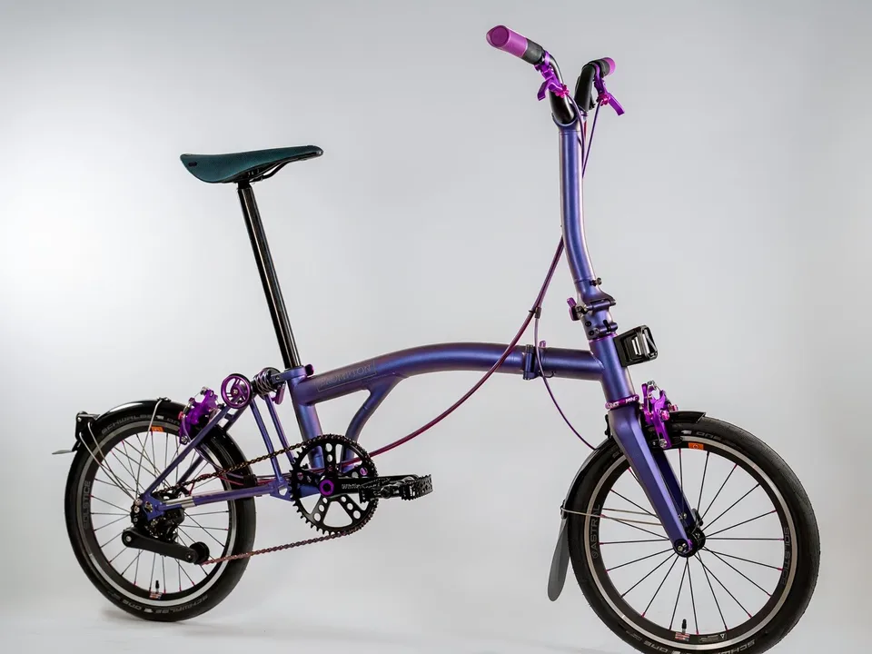 Brompton T Line 4 Speed Vespertine Sea Otter Limited Edition Show