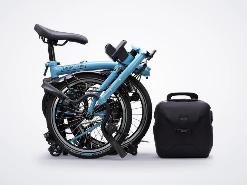 Brompton C line electric 4 speed H handlebar Cloud Metallic