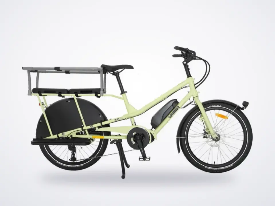 Yuba Kombi EP5 Cargo Bike Family Edition Menta