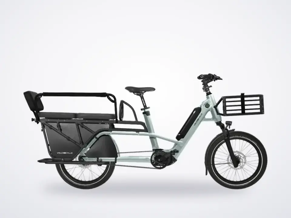 Velo-De-Ville Loady family cargo bike CDX Belt Drive